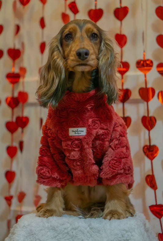 The Roses Fleece - Red